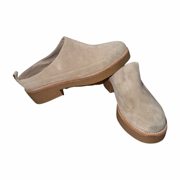 Silent D Flora Suede Clogs Taupe | Women’s Size 7 - Picture 4 of 8